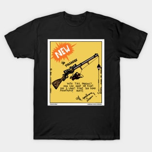 Hunting Pole-A-Gun Funny Fishing Novelty Gift T-Shirt